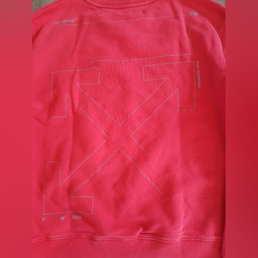 Rare Off-White Unfinished Arrows Sweatshirt Men's Size M - Picture 5 of 9
